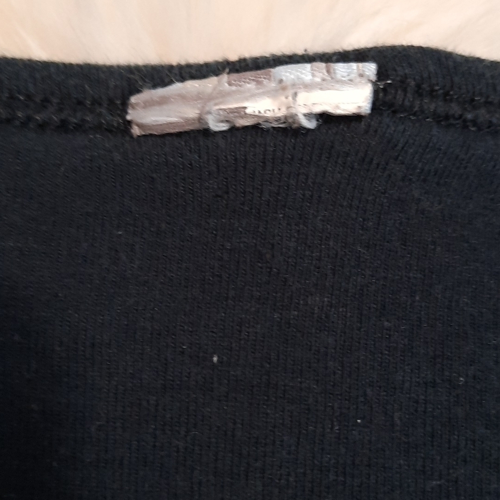 90's Vintage Vans Vneck Fitted Tshirt - Picture 3 of 4